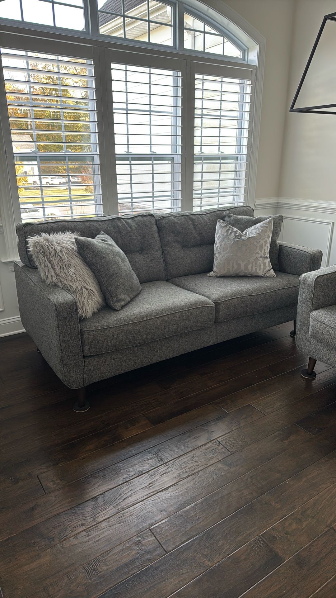 Two Gray Sofas