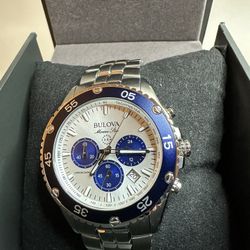 Bulova Marine Star Chronograph Stainless Steel Quartz Men's Watch