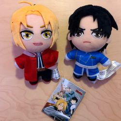 Full metals Alchemist Edward Elric & Roy Mustang keychains 