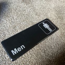 Men’s Bathroom Sign 
