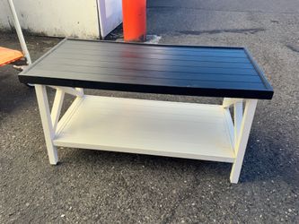 Rustic Farmhouse Coffee Table – Solid Wood, Excellent Condition