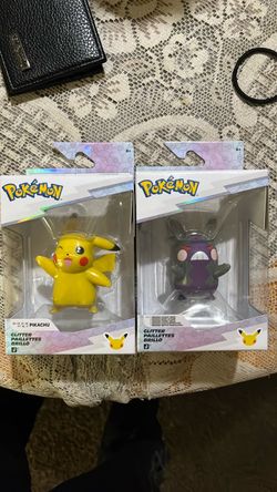 Morpeko and pikachu 30th anniversary figures