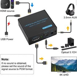 HDMI Audio Extractir 4K192khz