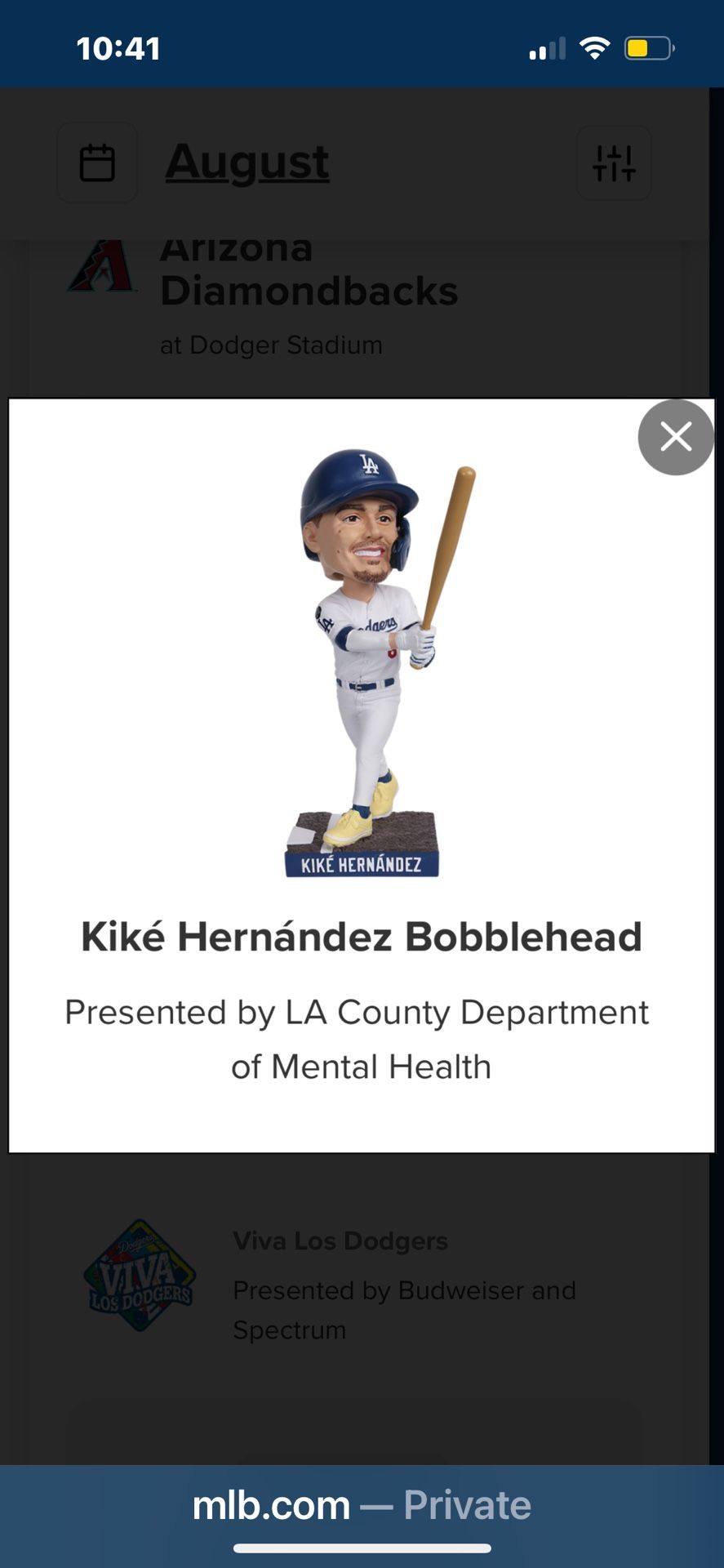 Dodgers Tickets 8/31