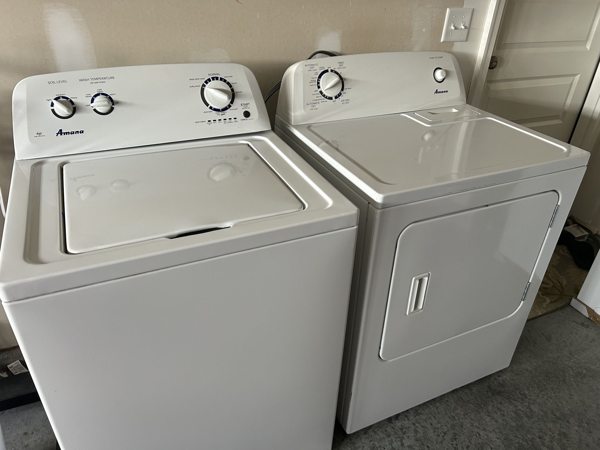 Amana Washer And Dryer