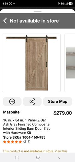 Barn style masonite door