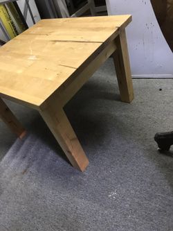 Wooden side table
