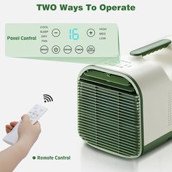 JINJUNYE Portable Air Conditioner, 4095BTU Fasting Cooling, 420W Low Consumption, 24H Timer, 6 in 1 Tent Air Conditioner with Dehumidifier for Tent,Ca