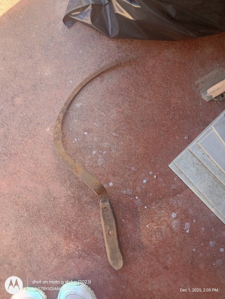 vintage sickle farm tool