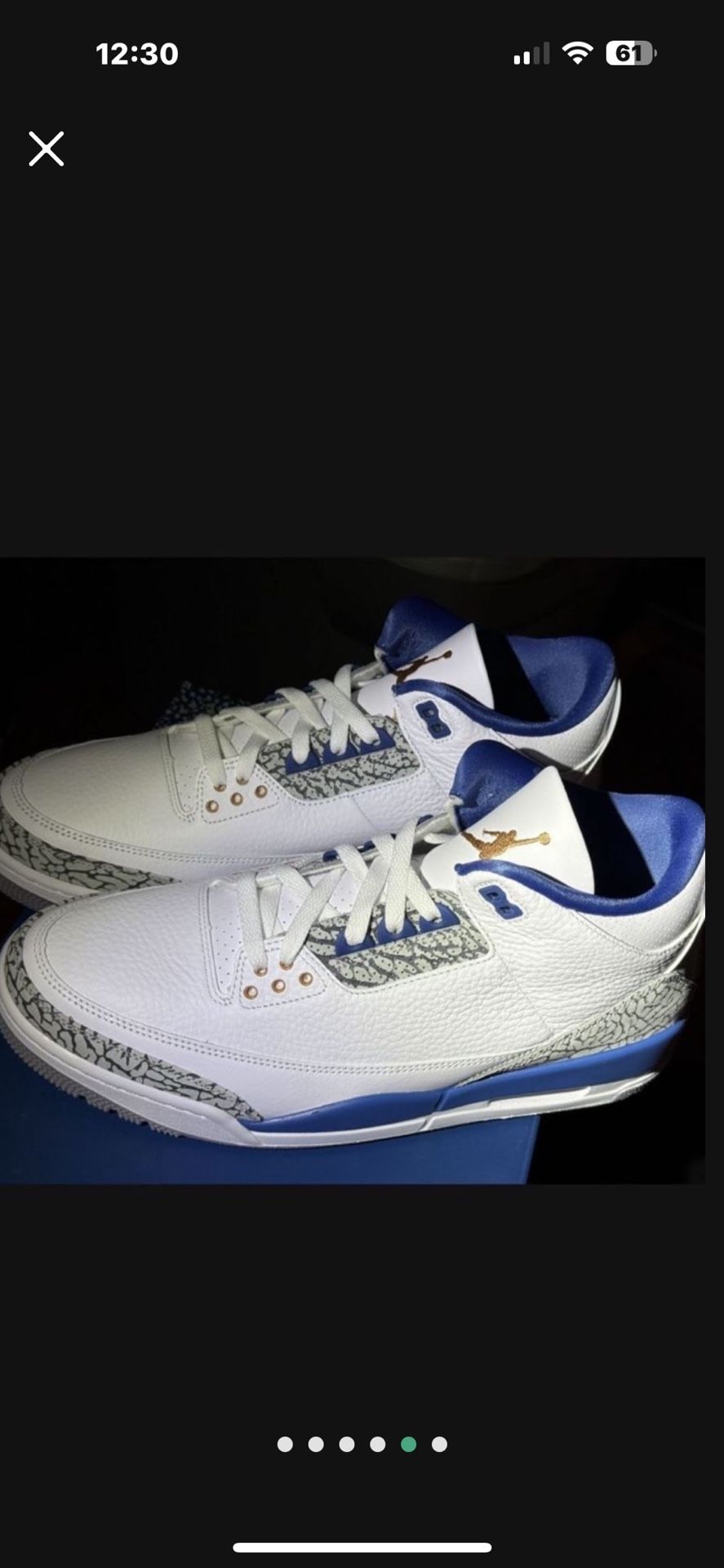 JORDAN 3 RETRO 'WASHINGTON WIZARDS 11.5 $200 Never Worn