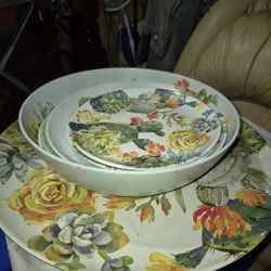 Platos Con Diseño  De Nopal