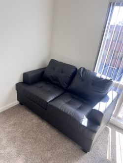 Small Leather Couch (almost New!)