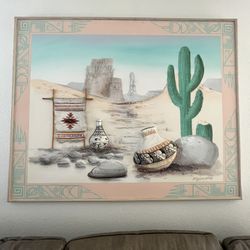 Large Aztec Wall Canvas Art