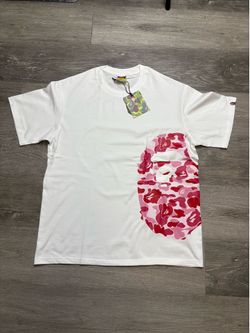 Bape tee pink camo