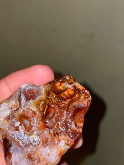 Gem quality fire agate specimen