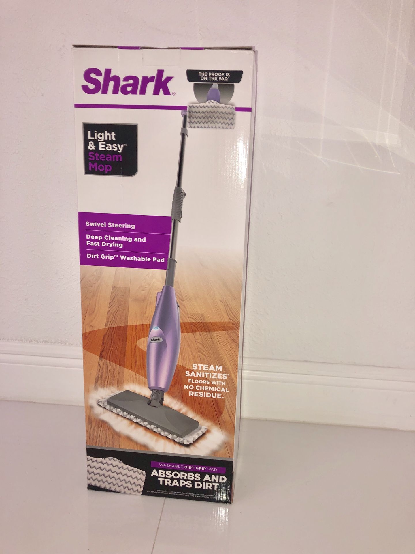 Shark Light and Easy steam mop NEW NEVER USED