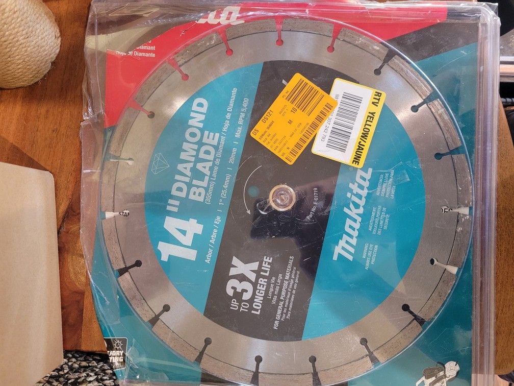 Makita 14 in. Diamond Blade, Segmented, General Purpose