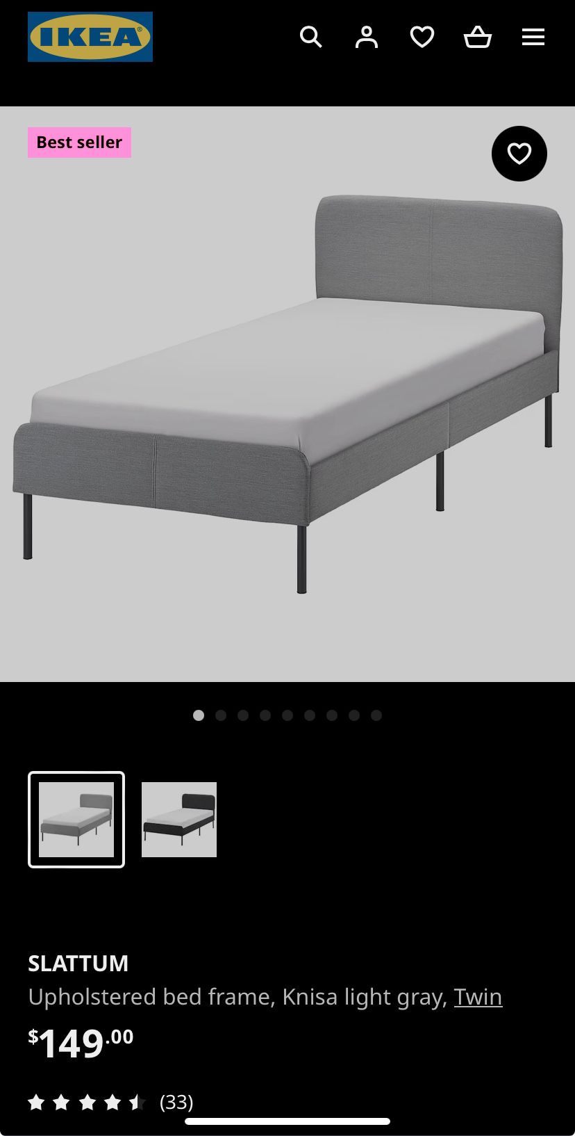 70% Off BRAND NEW IKEA Twin Mattress + Bed Frame (Price is For One Set) #2