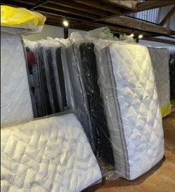 plastic wrapped twin mattress