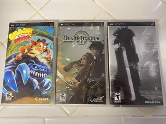 PSP Games-Crash Of The Titans, Blade Dancer Lineage Of Light, Final Fantasy VII Crisis Core