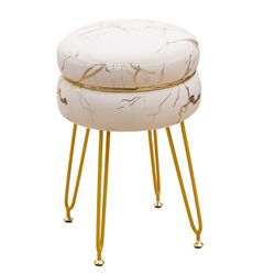 Beverly Swivel Vanity Stool / Foot Stool