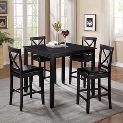Counter height table and four chairs
