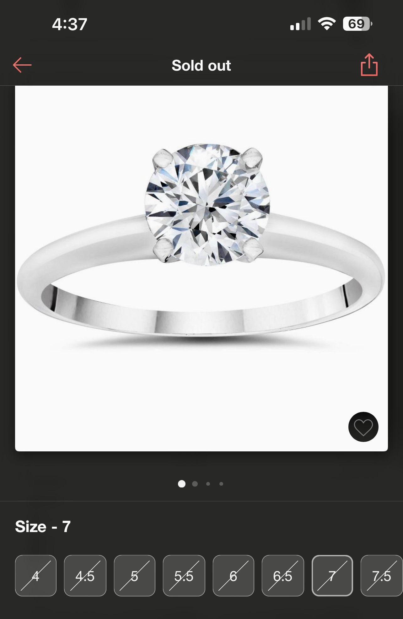 Diamond Solitaire 1/3 CT