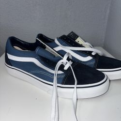 Navy Blue Black Vans