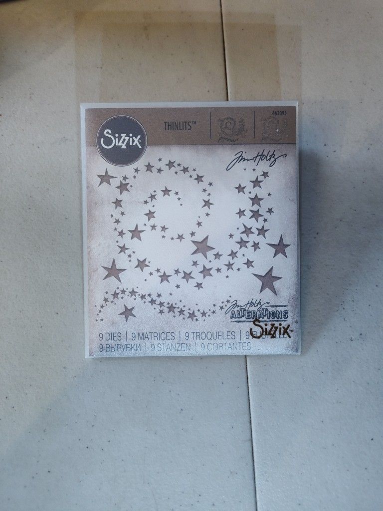 Tim Holtz Sizzix Alterations Thinlets Dies - Swirling Stars