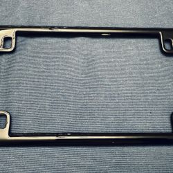 Gloss Black Motorcycle License Plate Frame