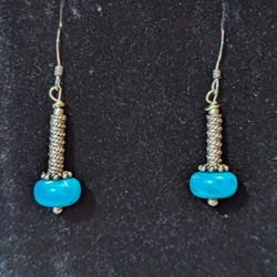 Vintage Pair Sterling Silver Earrings