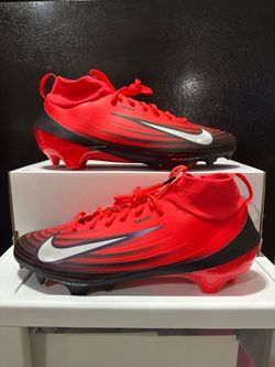 Nike Air Zoom Vapor PRO Men's Football Cleats Red Black Sz 13 HF9409-600 Crimson