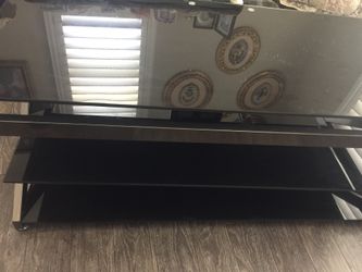 Glass entertainment center( fit 60inches tv)