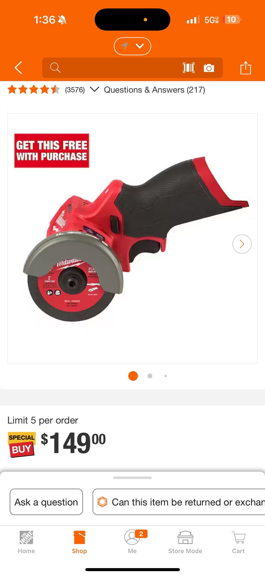 Milwuakee M12 V Saw 