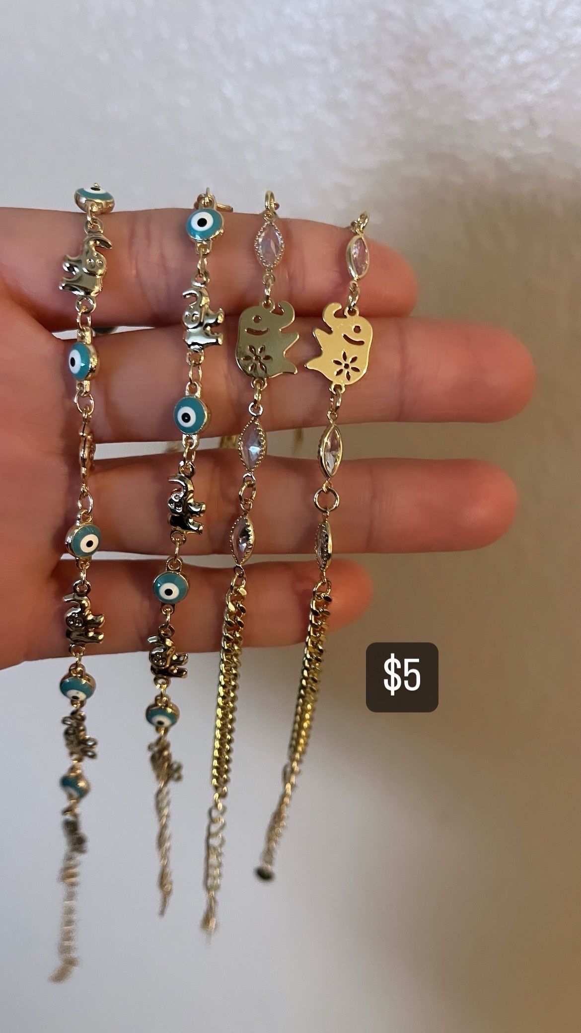 Elephant Bracelets $5 Each