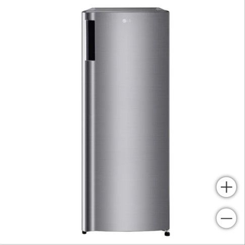 LG 6.0 cu. ft. Single Door Refrigerator with Inverter Compressor and Pocket Handle in Platinum Silver