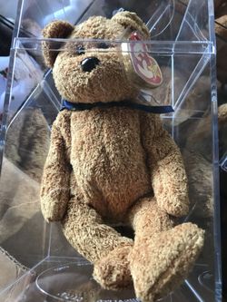 1998 Ty Fuzz Brown Teddy Bear Beanie Baby Original Tags Errors 98 99