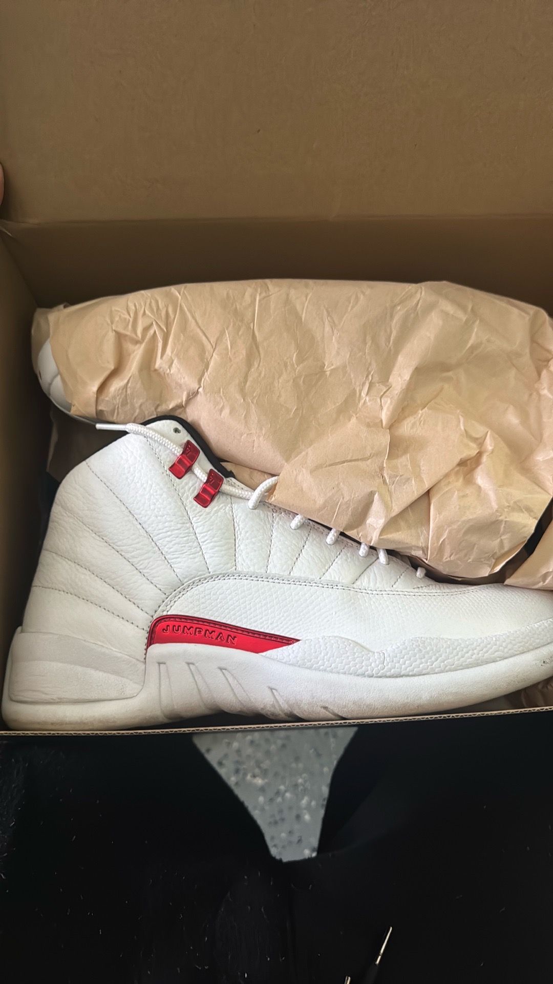 Jordan Retro 12 (Varsity red and white) size 10.5
