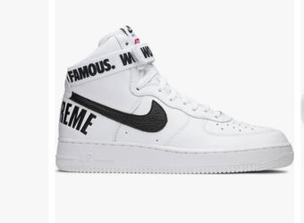 DEADSTOCK Nike Air Force 1 X Supreme White High Top