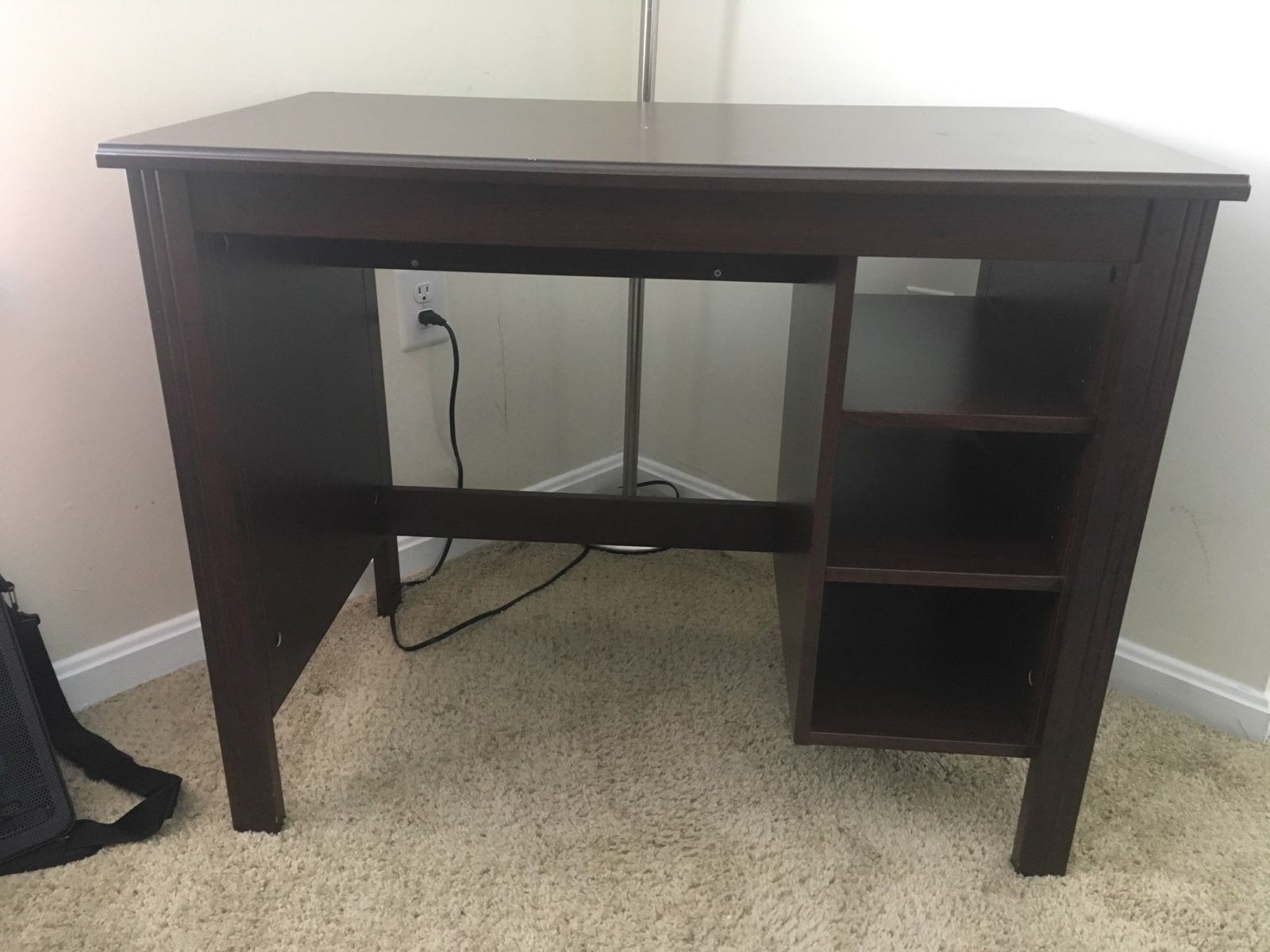 Brown 3-Shelved Desk
