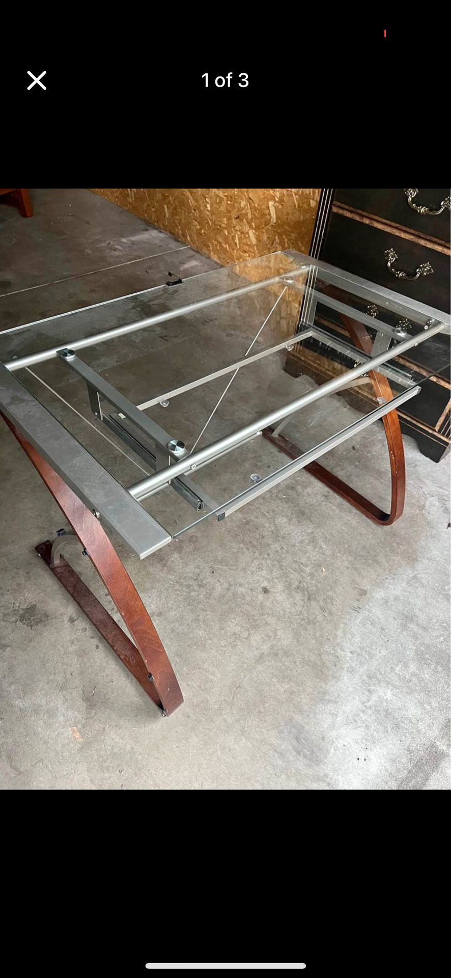 Glass Steel Desk