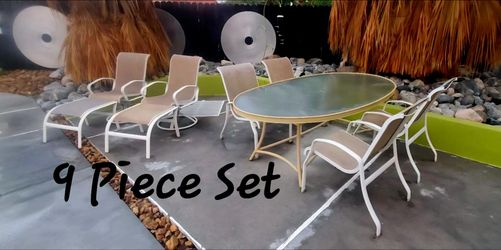 9-Piece Outdoor Patio Dining Set