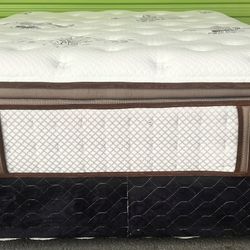 Queen Stearns Foster Mattress- Box Spring & Bed Frame Optional 