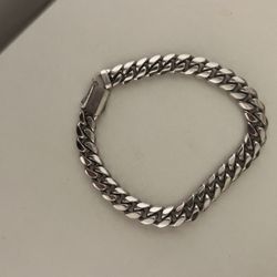 Silver Jaxxon Cuban Link Bracelet