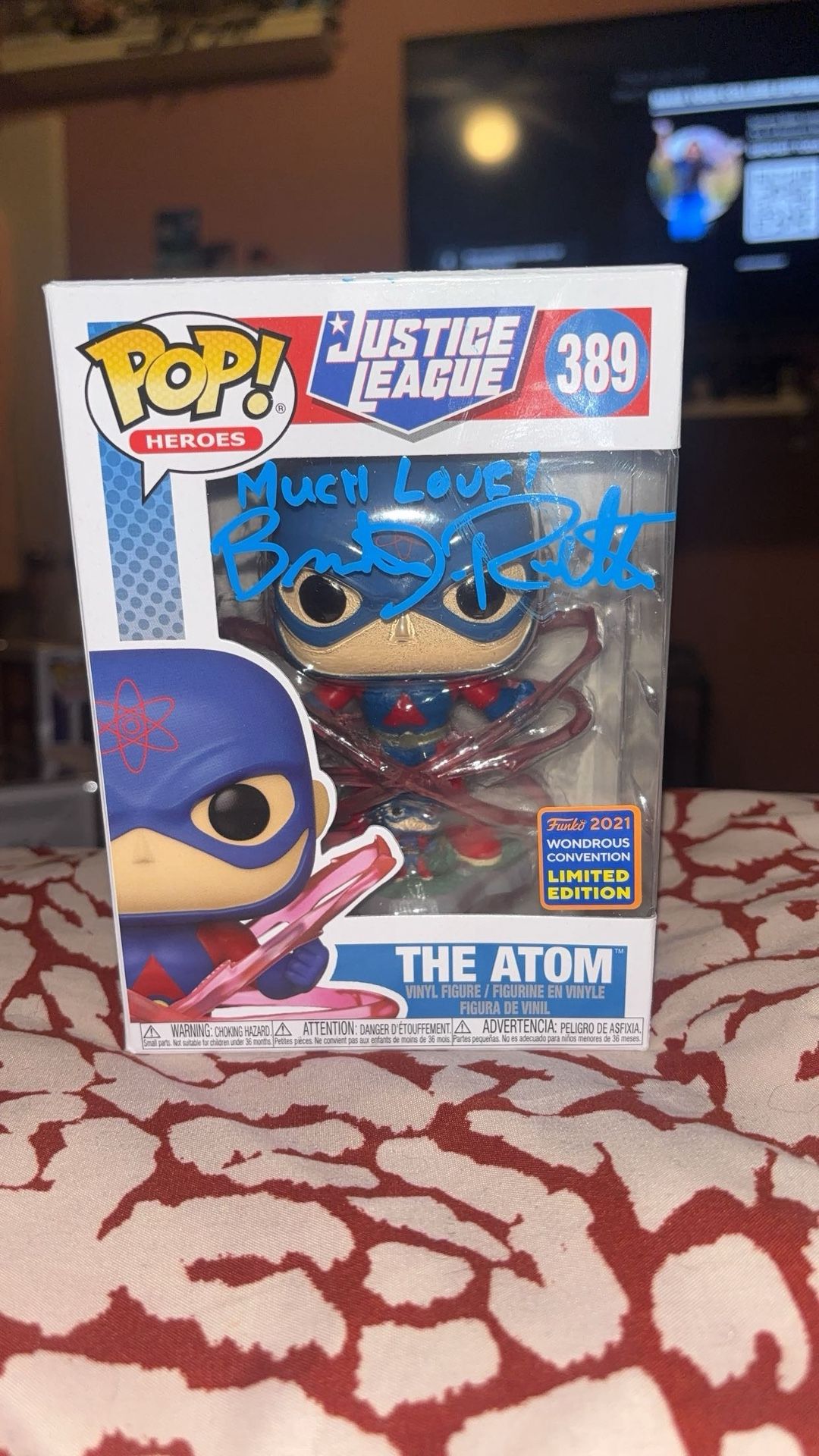 Brandon Routh "THE ATOM" Signed Funko Pop