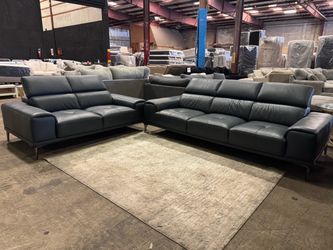 Leather Sofa & Loveseat