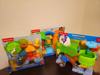 Fisher-Price Little People  Dinosaur sets.