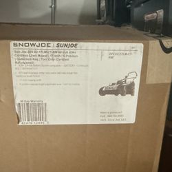 un joe 17 inch cordless lawn mower certified refurbished (tool only)