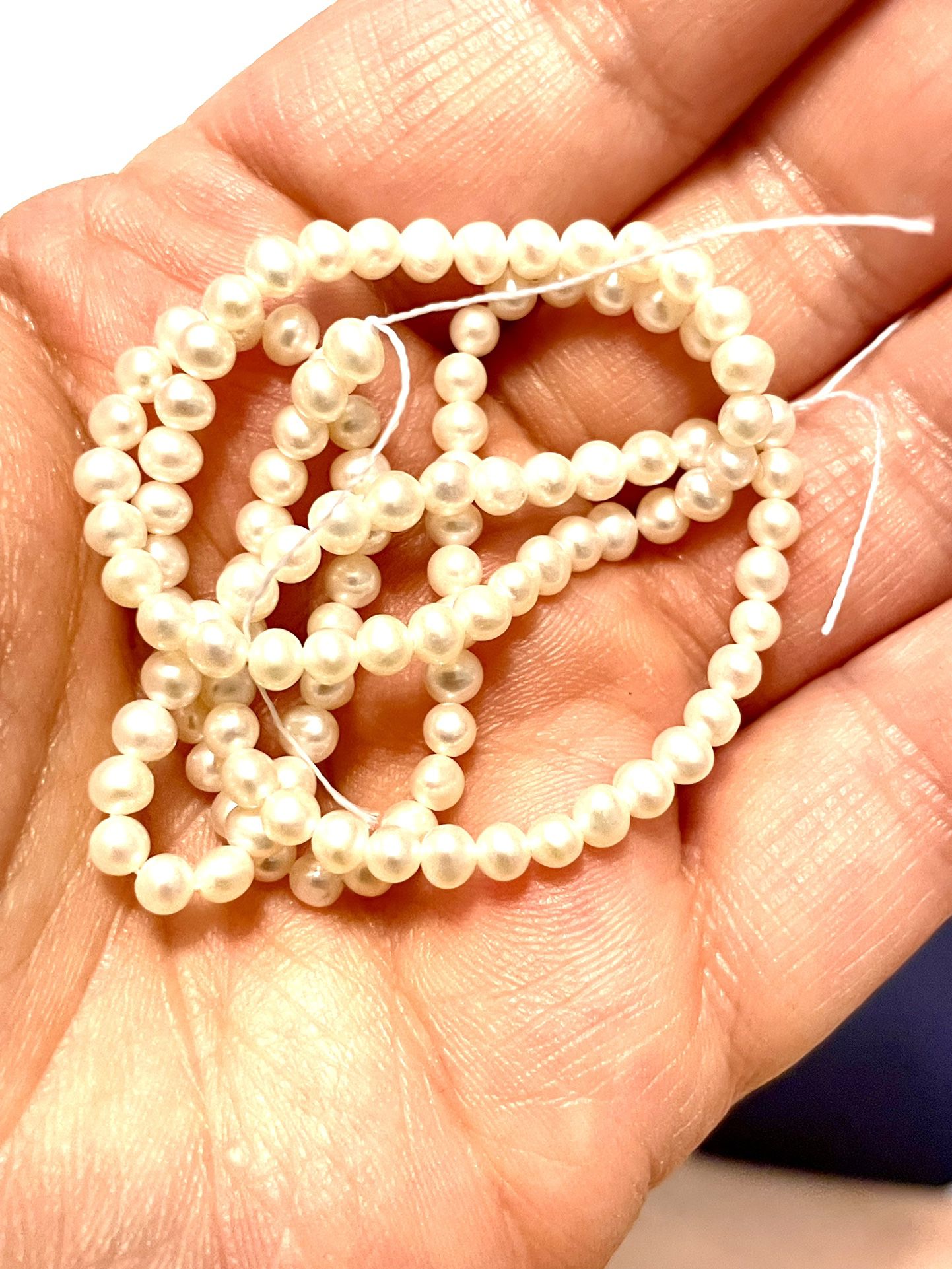 Strand Of 4mm Freshwater Pearls
