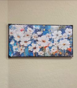 20" x 40" Flower Wall Art for Living Room Large Modern Wall Decor Canvas Paintings for Wall Decorations Bedroom Office Artwork Plum Blossom Art Prints